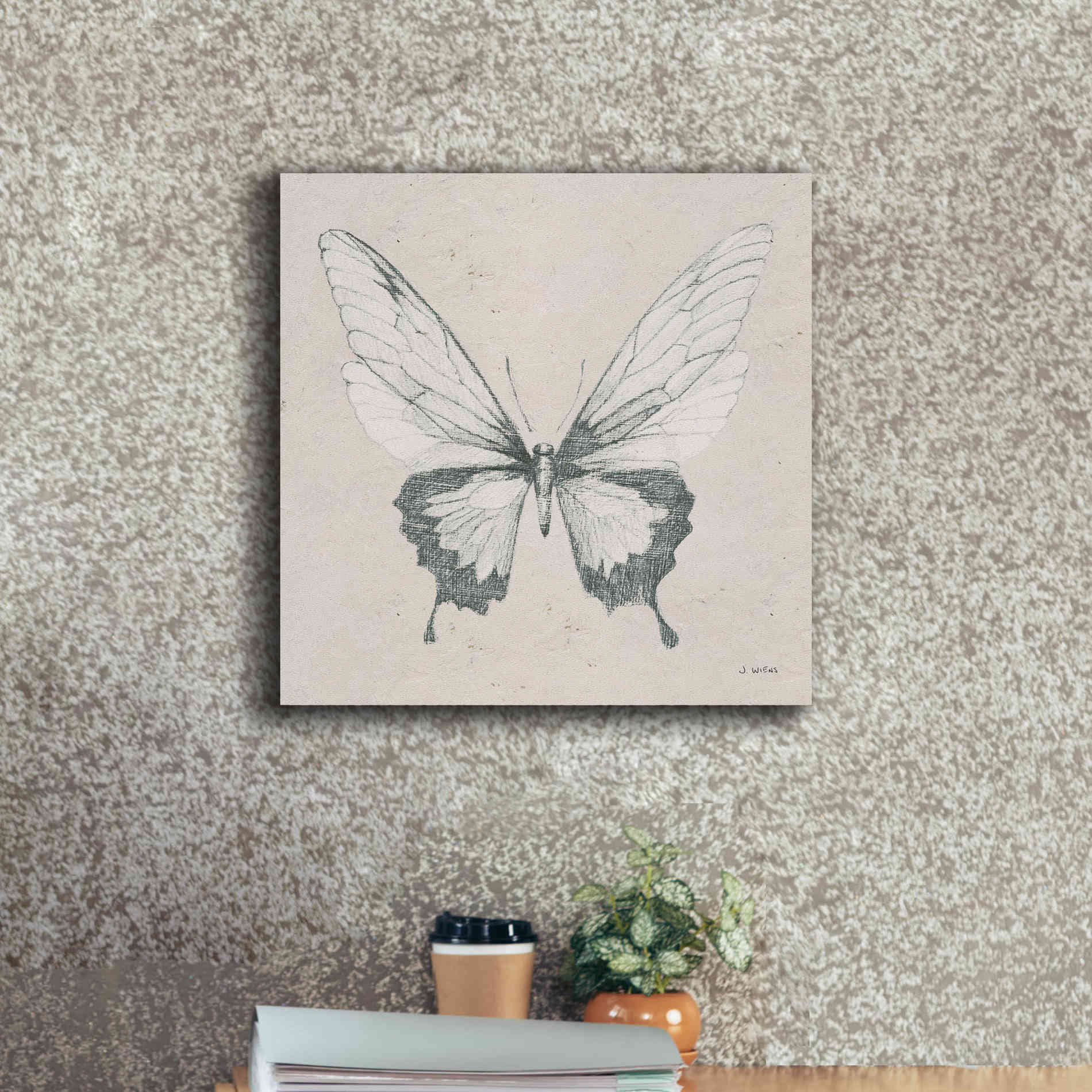 'Soft Summer Sketches V' by James Wiens, Canvas Wall Art,18 x 18