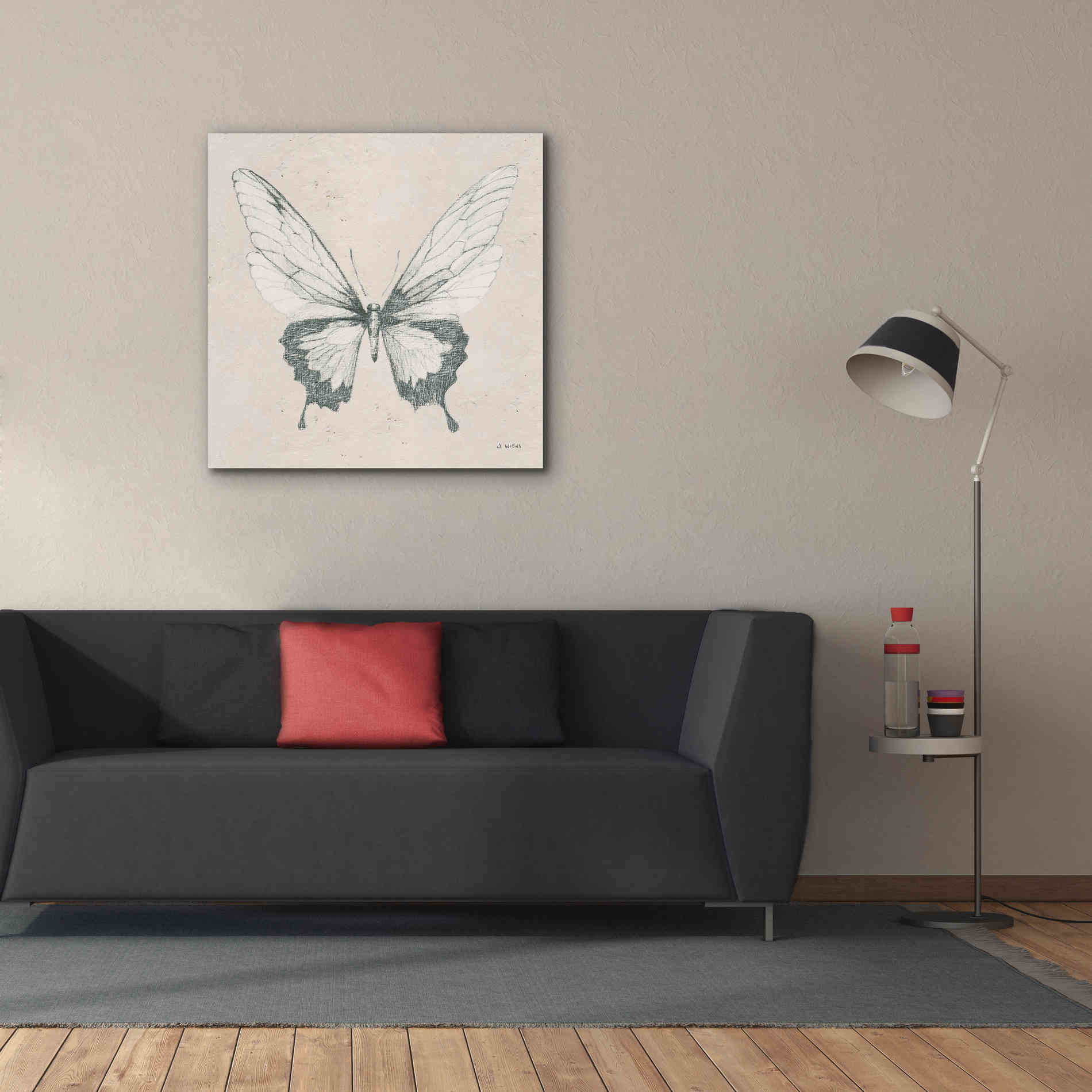 'Soft Summer Sketches V' by James Wiens, Canvas Wall Art,37 x 37