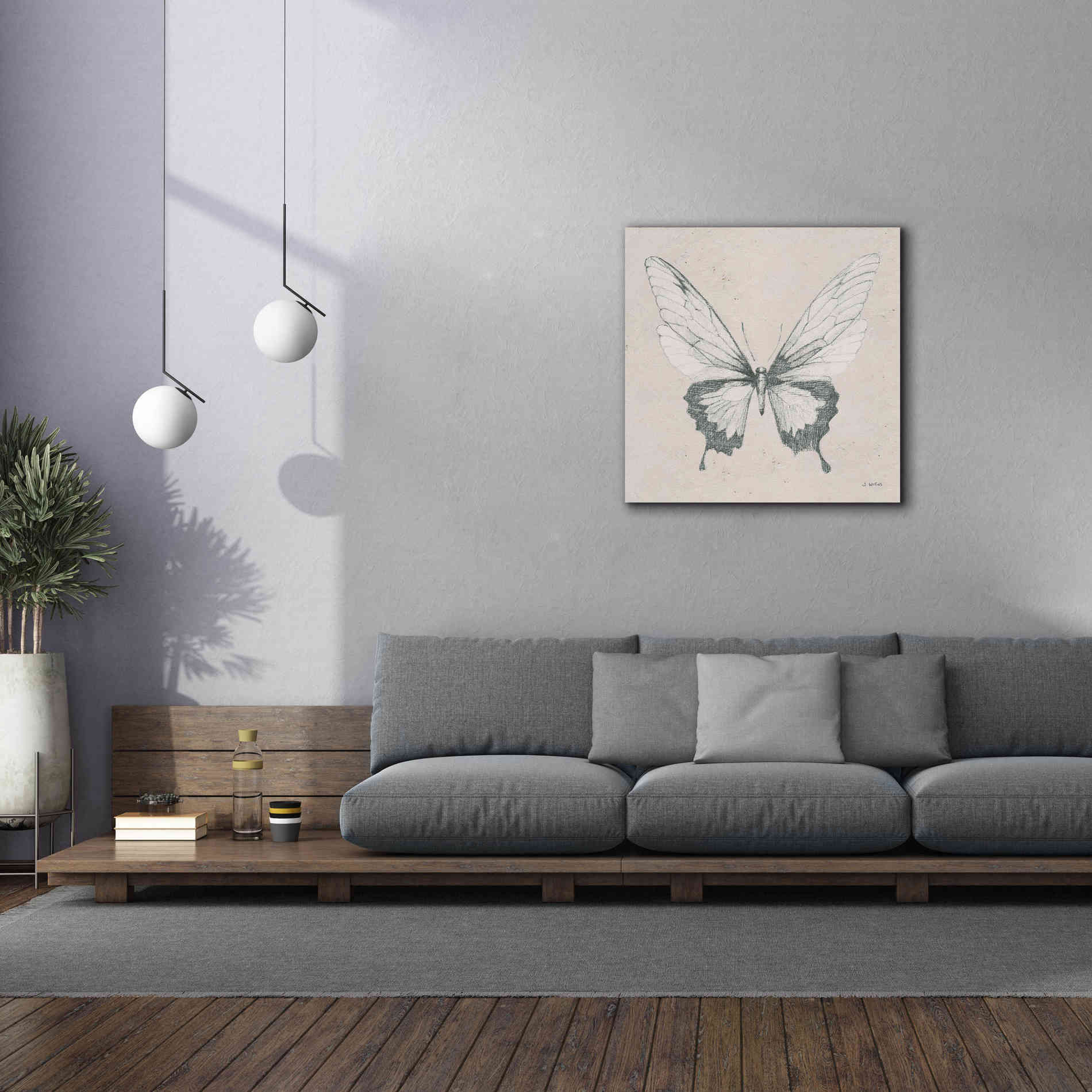 'Soft Summer Sketches V' by James Wiens, Canvas Wall Art,37 x 37