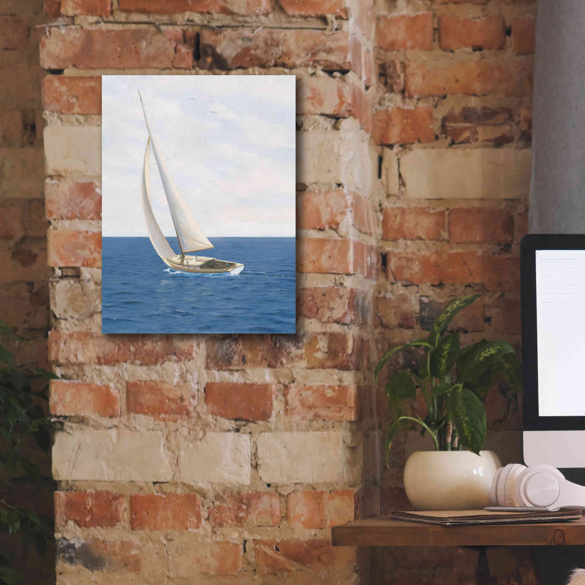 'A Day at Sea II' by James Wiens, Canvas Wall Art,12 x 16