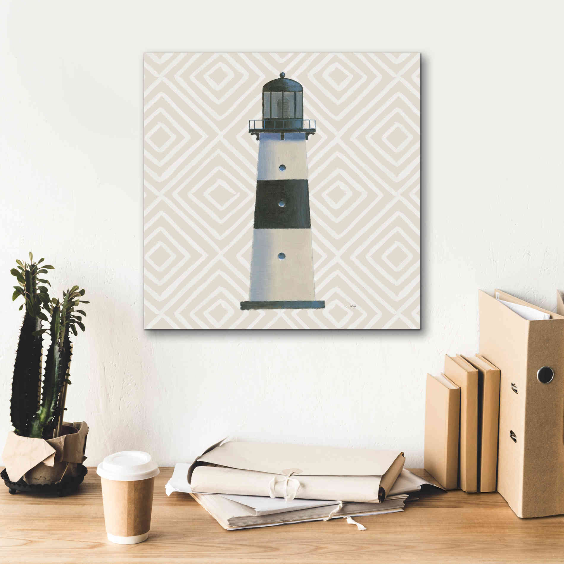 'A Day at Sea III' by James Wiens, Canvas Wall Art,18 x 18