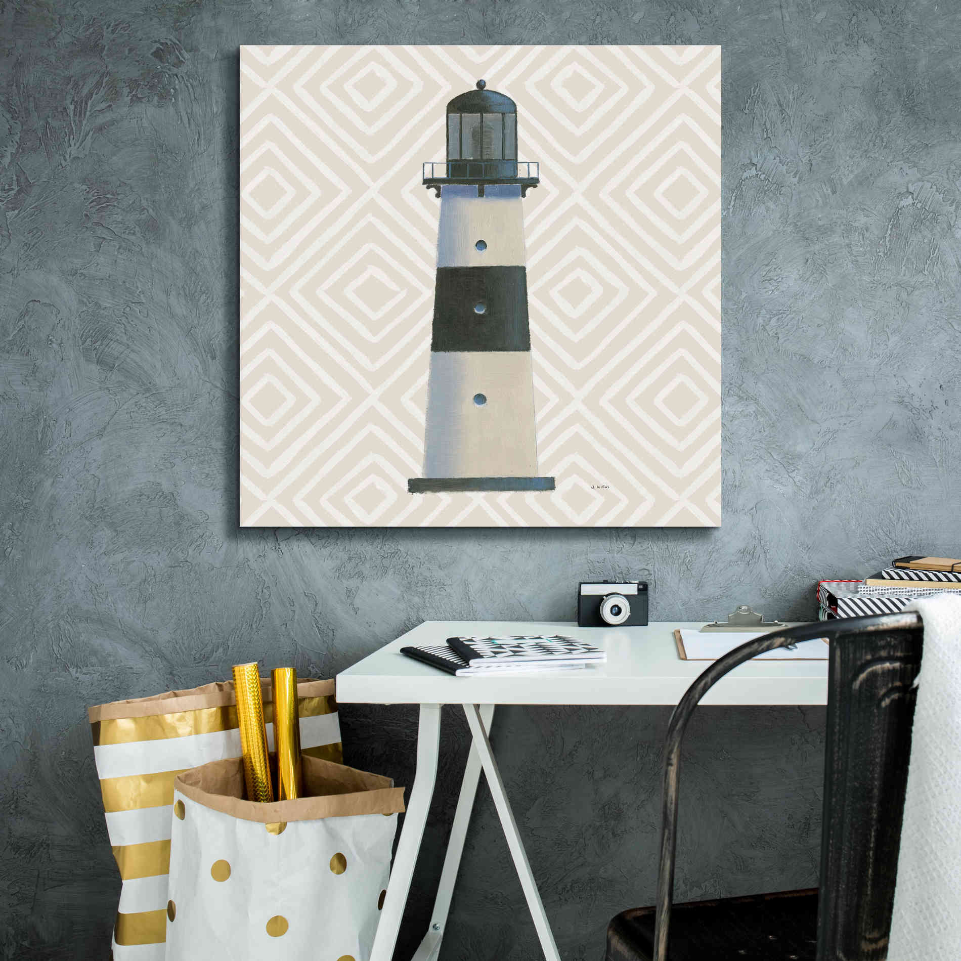 'A Day at Sea III' by James Wiens, Canvas Wall Art,26 x 26