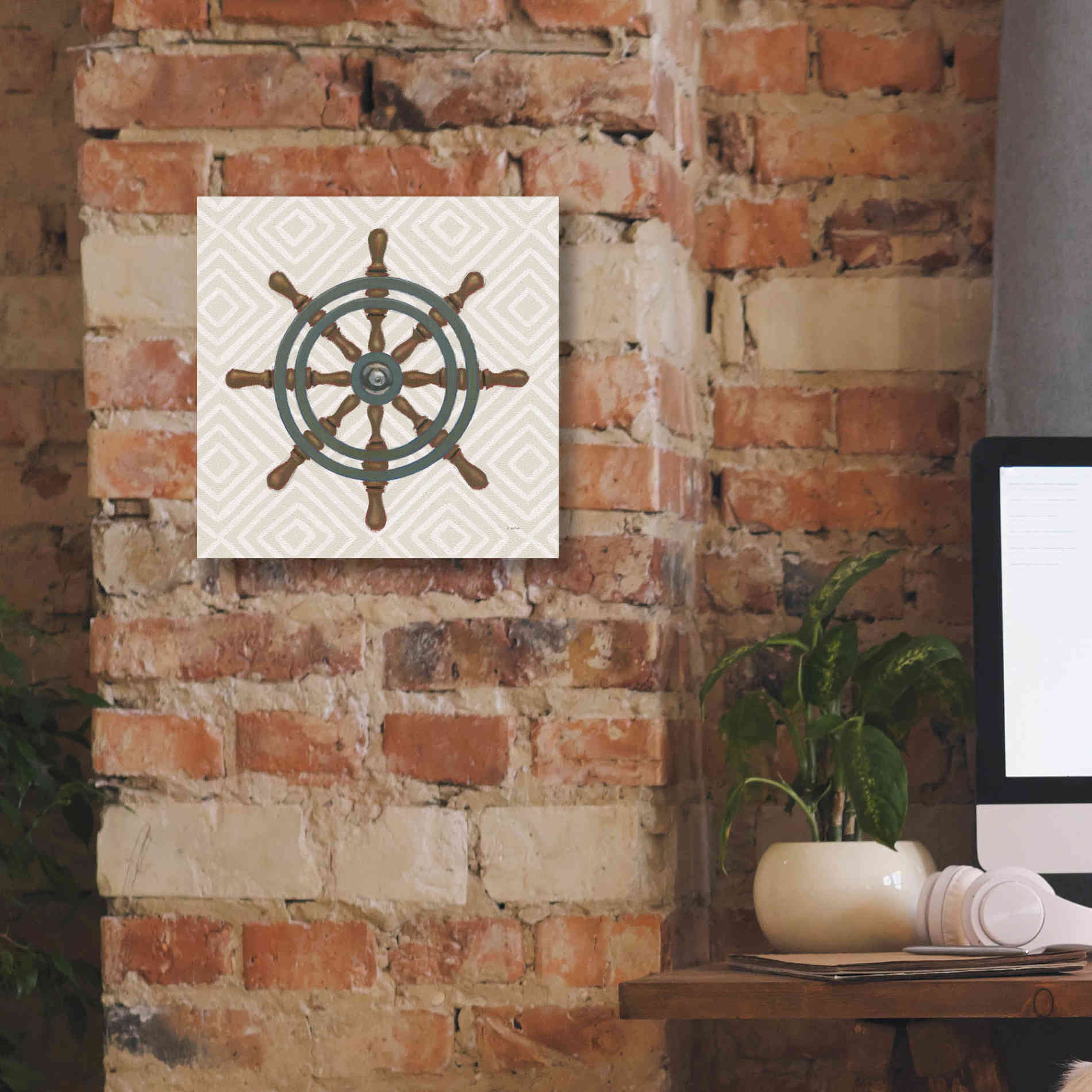 'A Day at Sea IV' by James Wiens, Canvas Wall Art,12 x 12