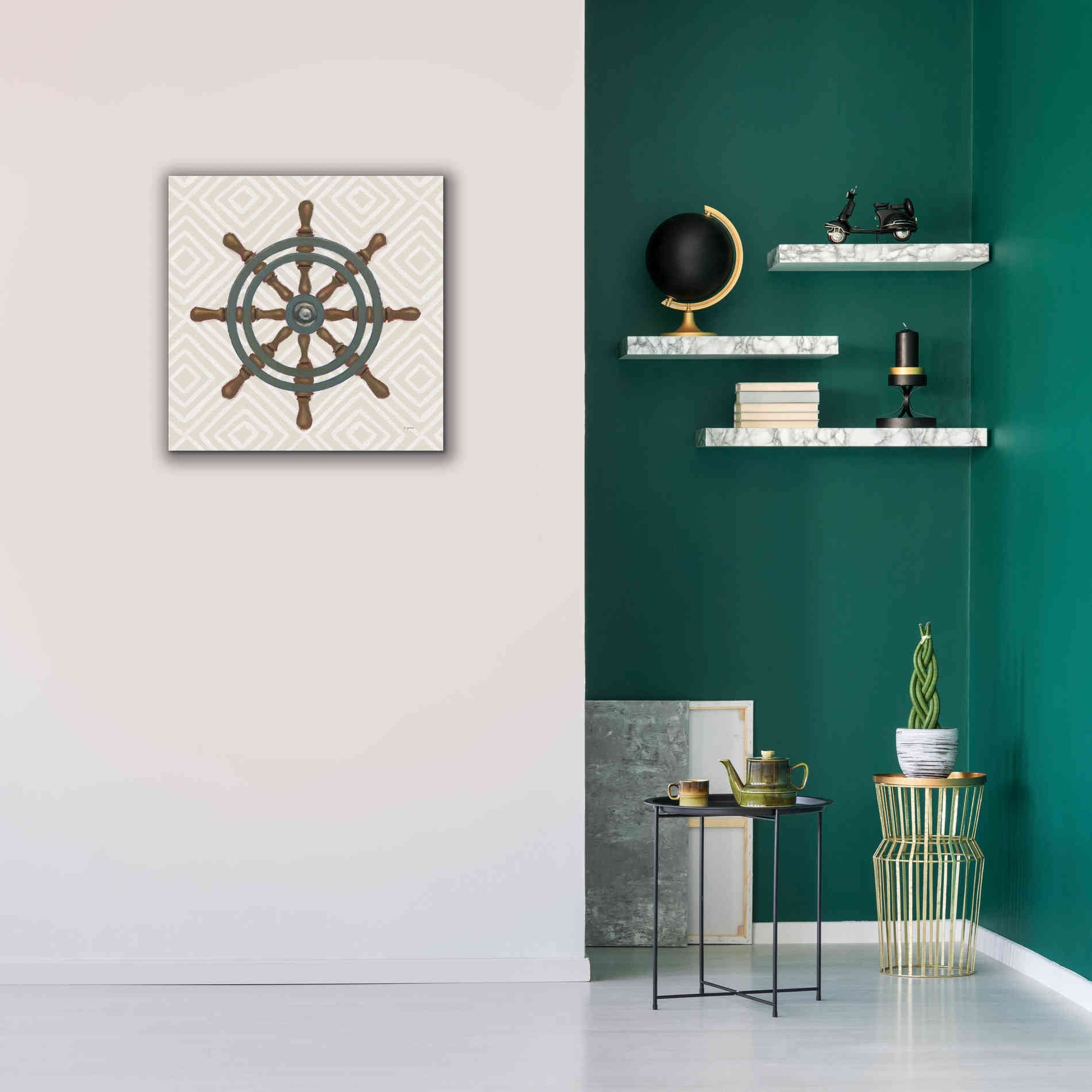 'A Day at Sea IV' by James Wiens, Canvas Wall Art,26 x 26