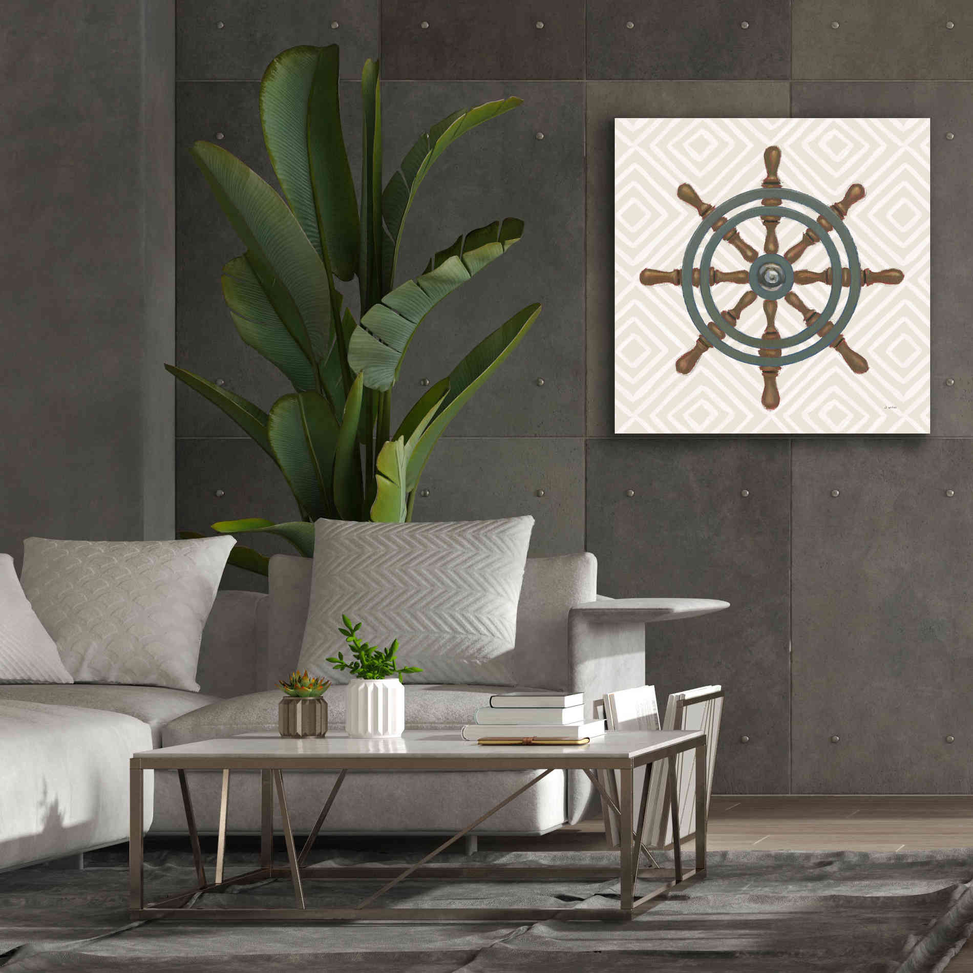 'A Day at Sea IV' by James Wiens, Canvas Wall Art,37 x 37