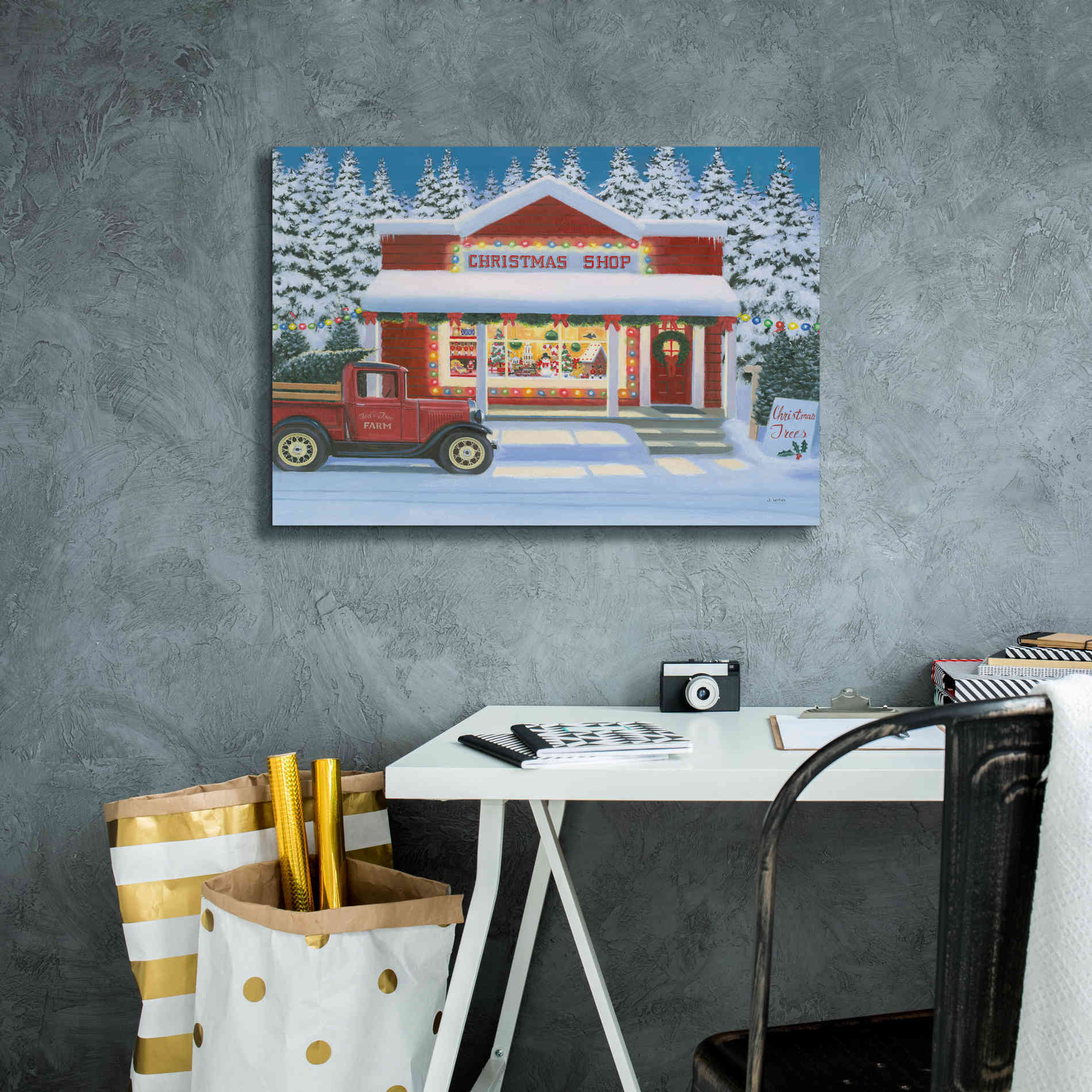 'Holiday Moments II' by James Wiens, Canvas Wall Art,26 x 18
