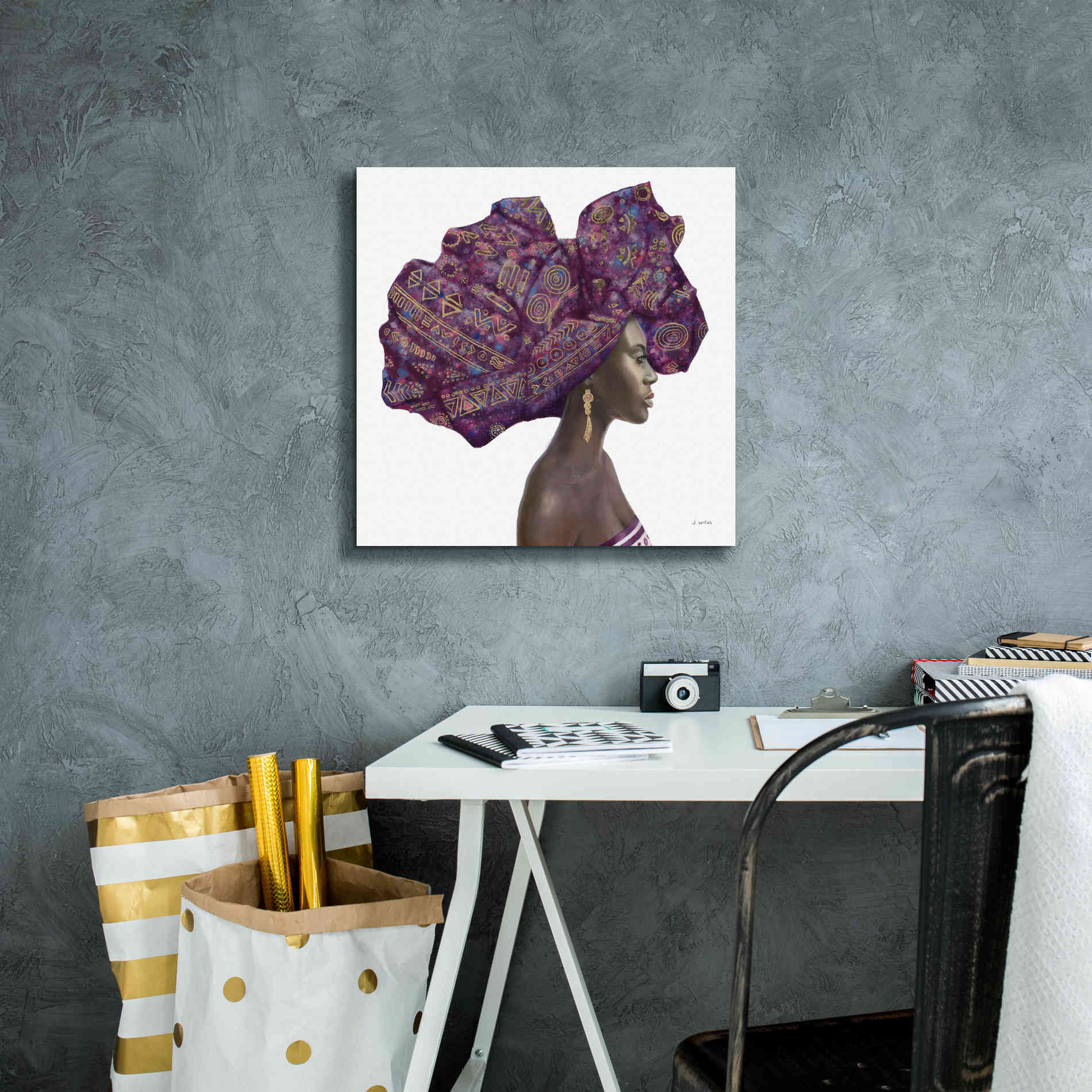 'Pure Style II' by James Wiens, Canvas Wall Art,18 x 18