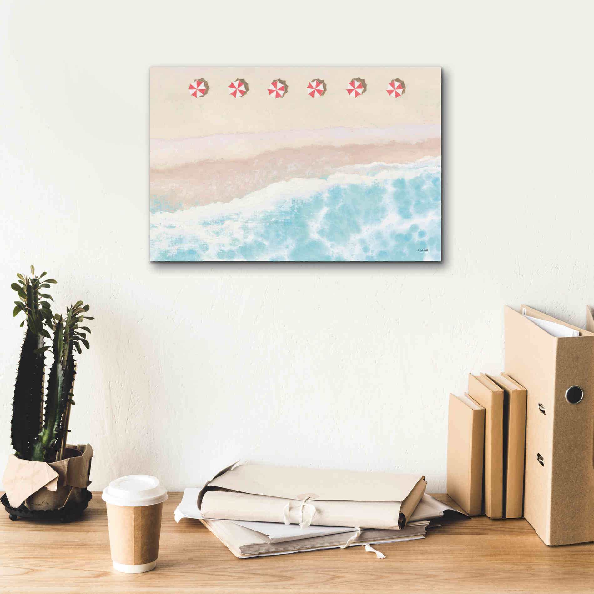 'Sky Seaview I' by James Wiens, Canvas Wall Art,18 x 12