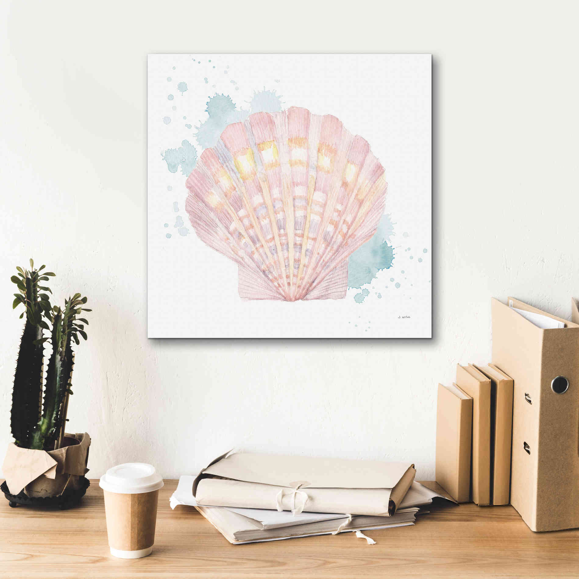 'Salento Coast III' by James Wiens, Canvas Wall Art,18 x 18