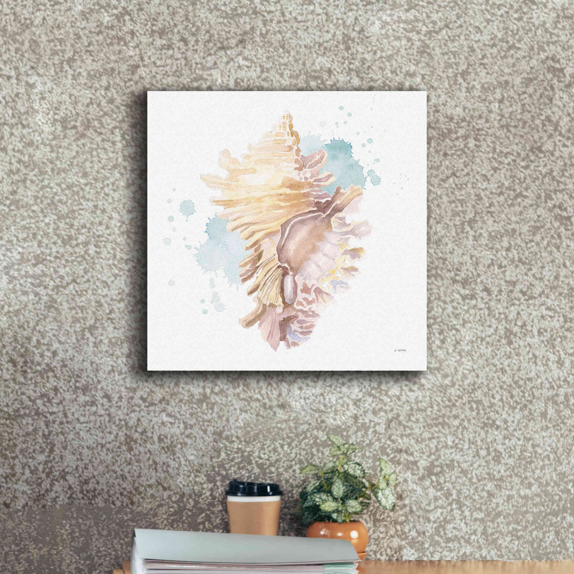 'Salento Coast IV' by James Wiens, Canvas Wall Art,18 x 18