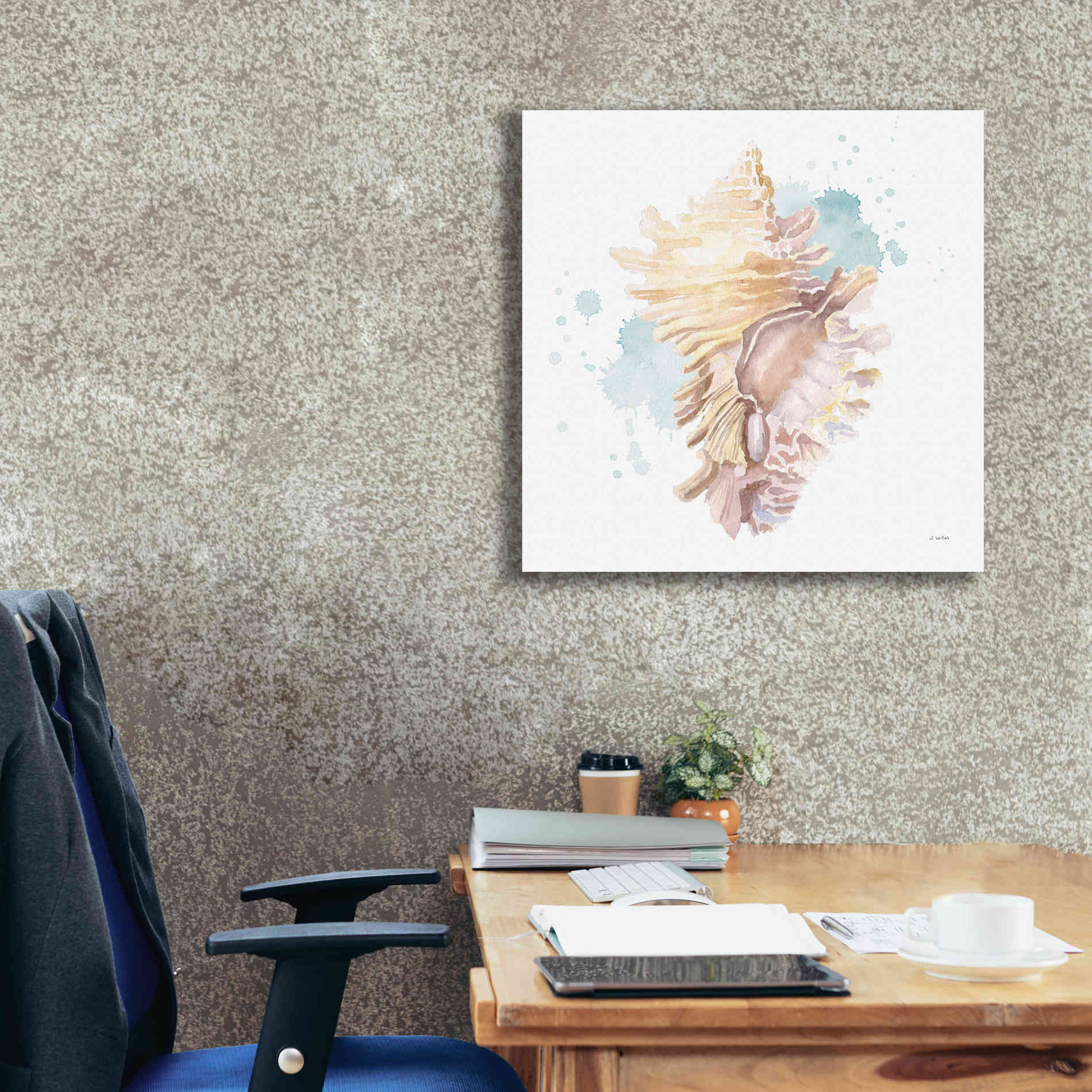 'Salento Coast IV' by James Wiens, Canvas Wall Art,26 x 26