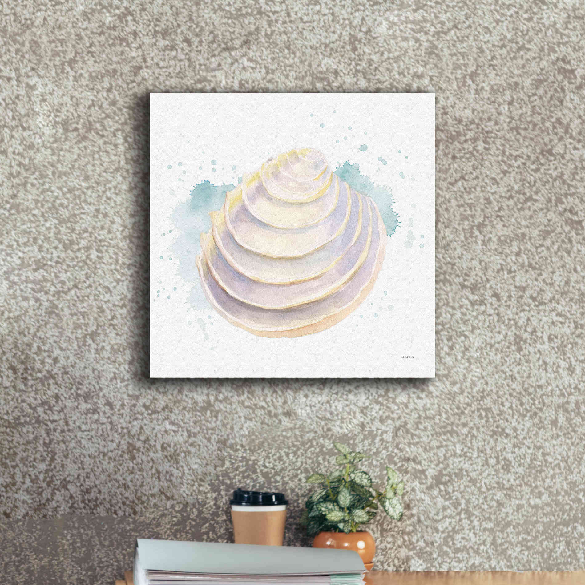 'Salento Coast VI' by James Wiens, Canvas Wall Art,18 x 18