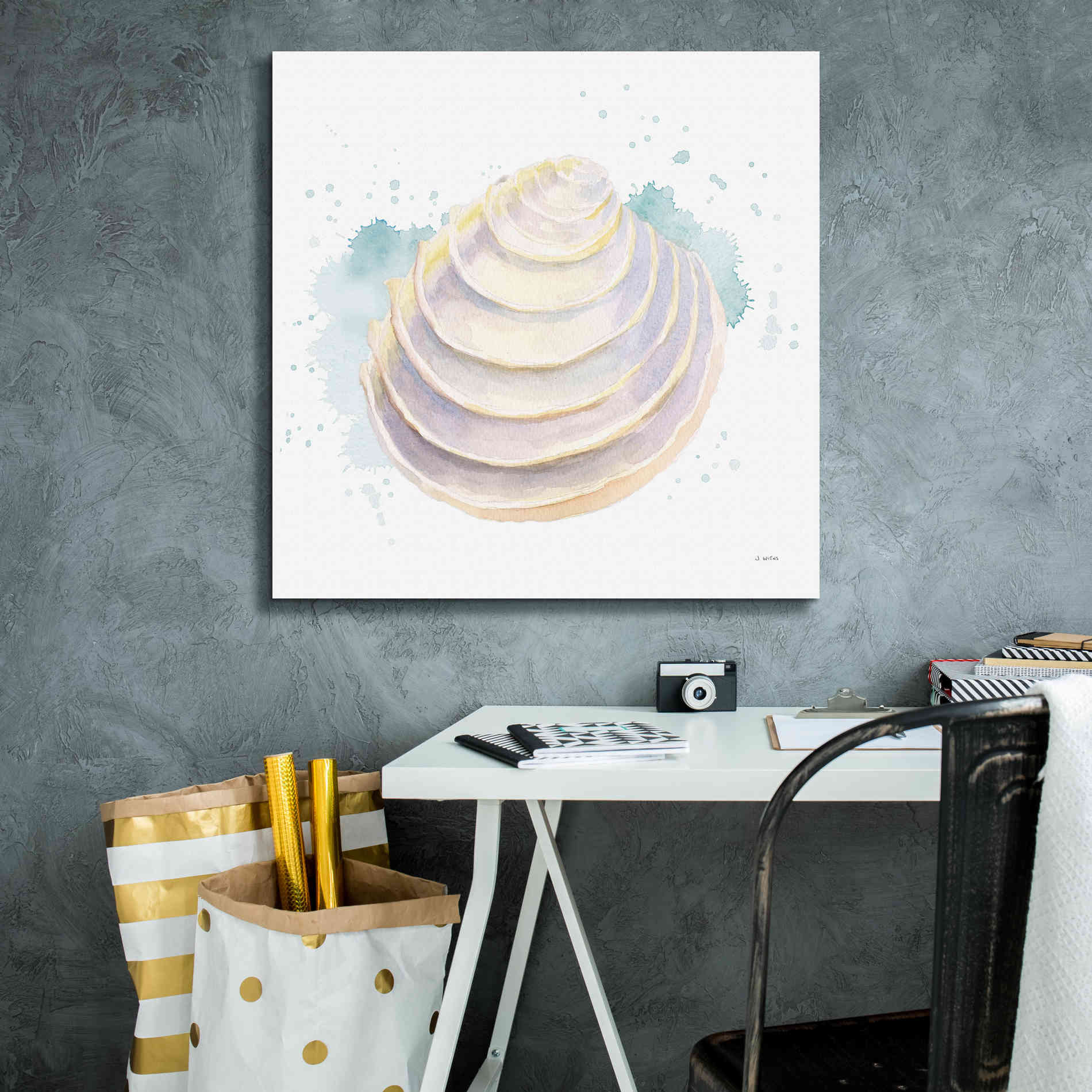 'Salento Coast VI' by James Wiens, Canvas Wall Art,26 x 26