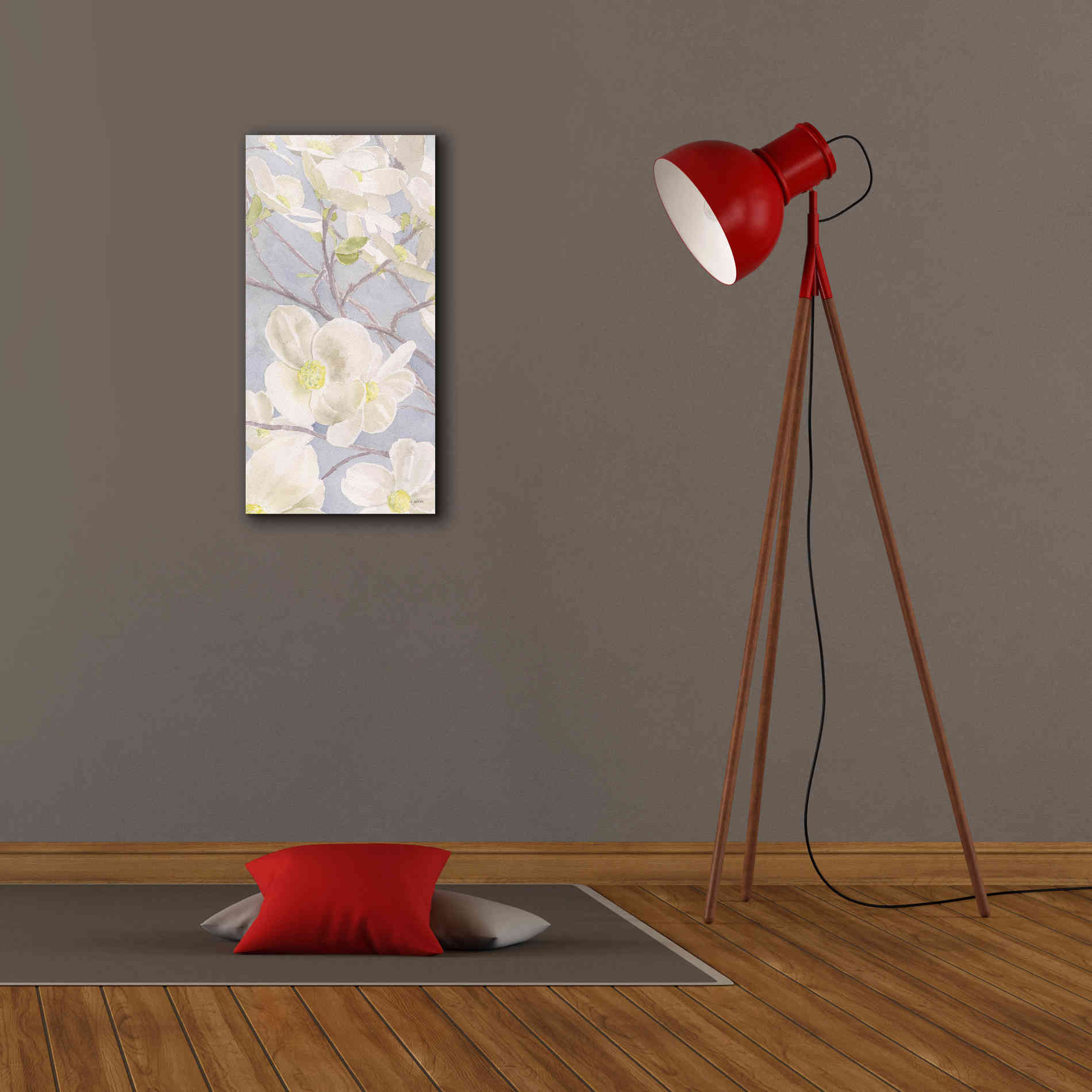 'Breezy Blossoms I' by James Wiens, Canvas Wall Art,12 x 24