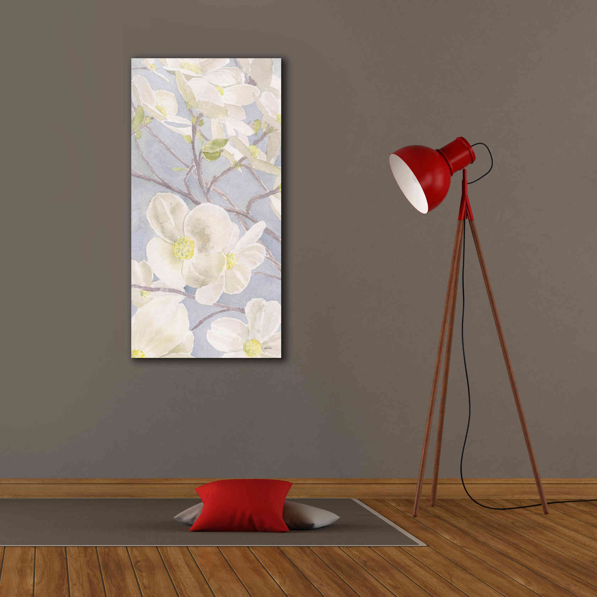 'Breezy Blossoms I' by James Wiens, Canvas Wall Art,20 x 40