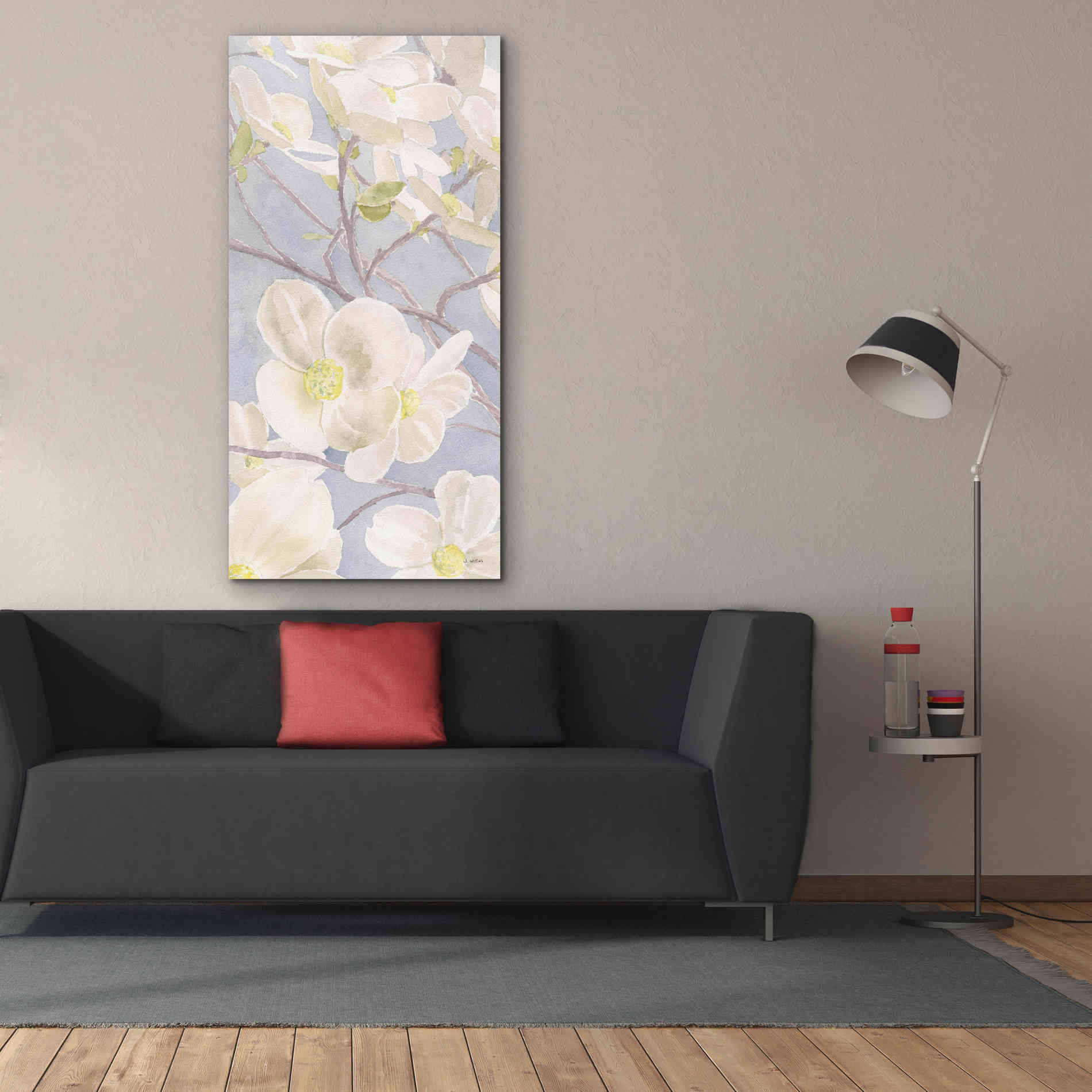 'Breezy Blossoms I' by James Wiens, Canvas Wall Art,30 x 60