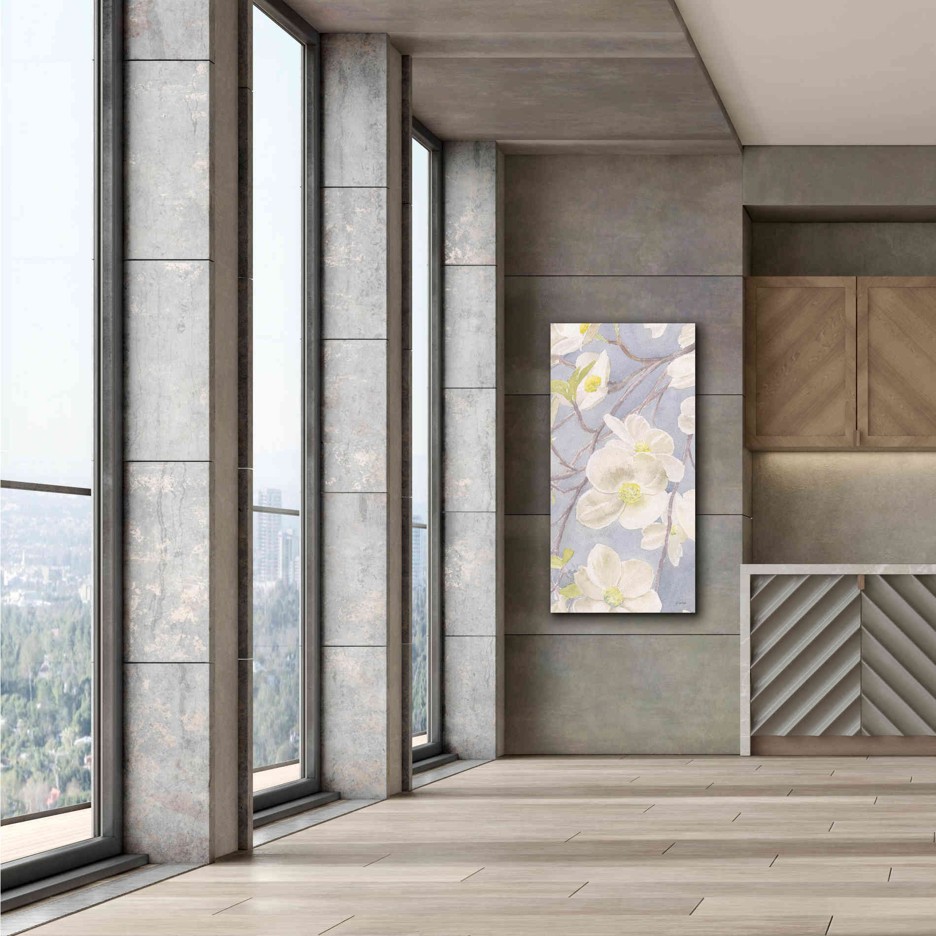 'Breezy Blossoms II' by James Wiens, Canvas Wall Art,30 x 60