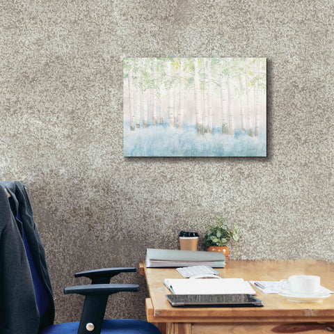 Image of 'Soft Birches' by James Wiens, Canvas Wall Art,26 x 18