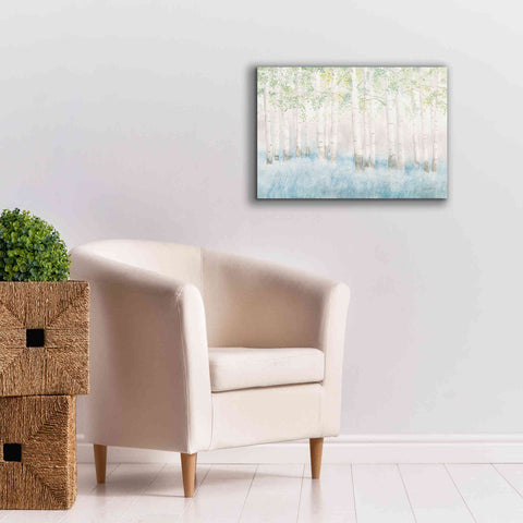 Image of 'Soft Birches' by James Wiens, Canvas Wall Art,26 x 18