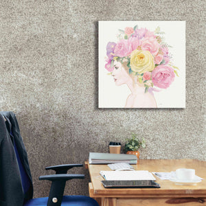 'Flowers in her Hair' by James Wiens, Canvas Wall Art,26 x 26