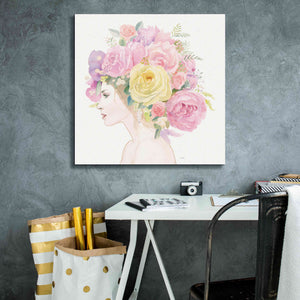 'Flowers in her Hair' by James Wiens, Canvas Wall Art,26 x 26