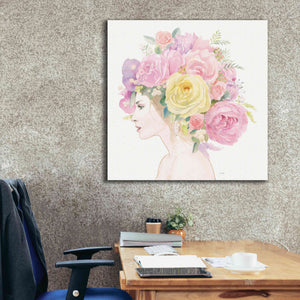 'Flowers in her Hair' by James Wiens, Canvas Wall Art,37 x 37