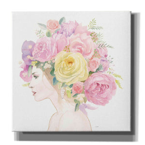 'Flowers in her Hair' by James Wiens, Canvas Wall Art,12x12x1.1x0,18x18x1.1x0,26x26x1.74x0,37x37x1.74x0