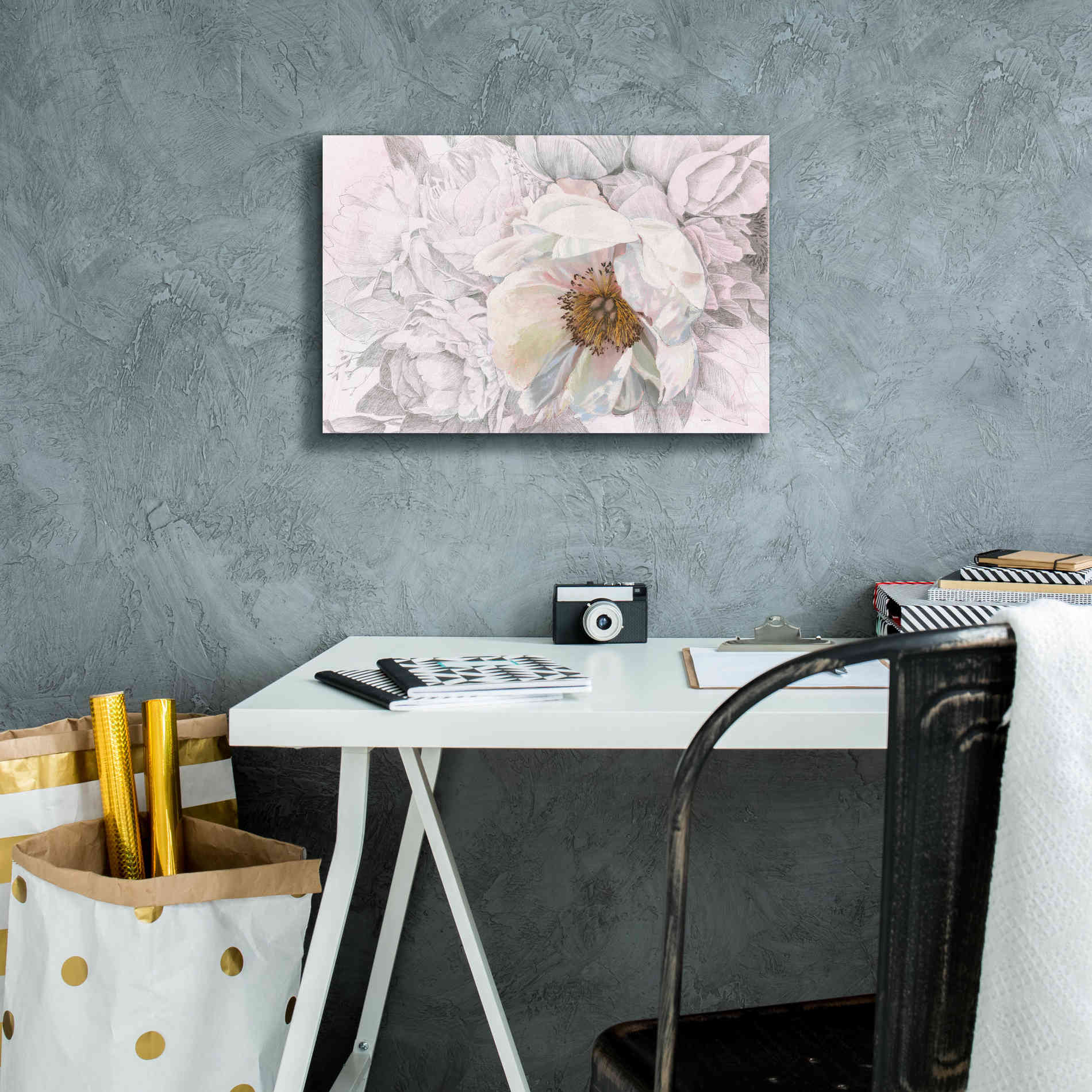 'Blooming Sketch' by James Wiens, Canvas Wall Art,18 x 12