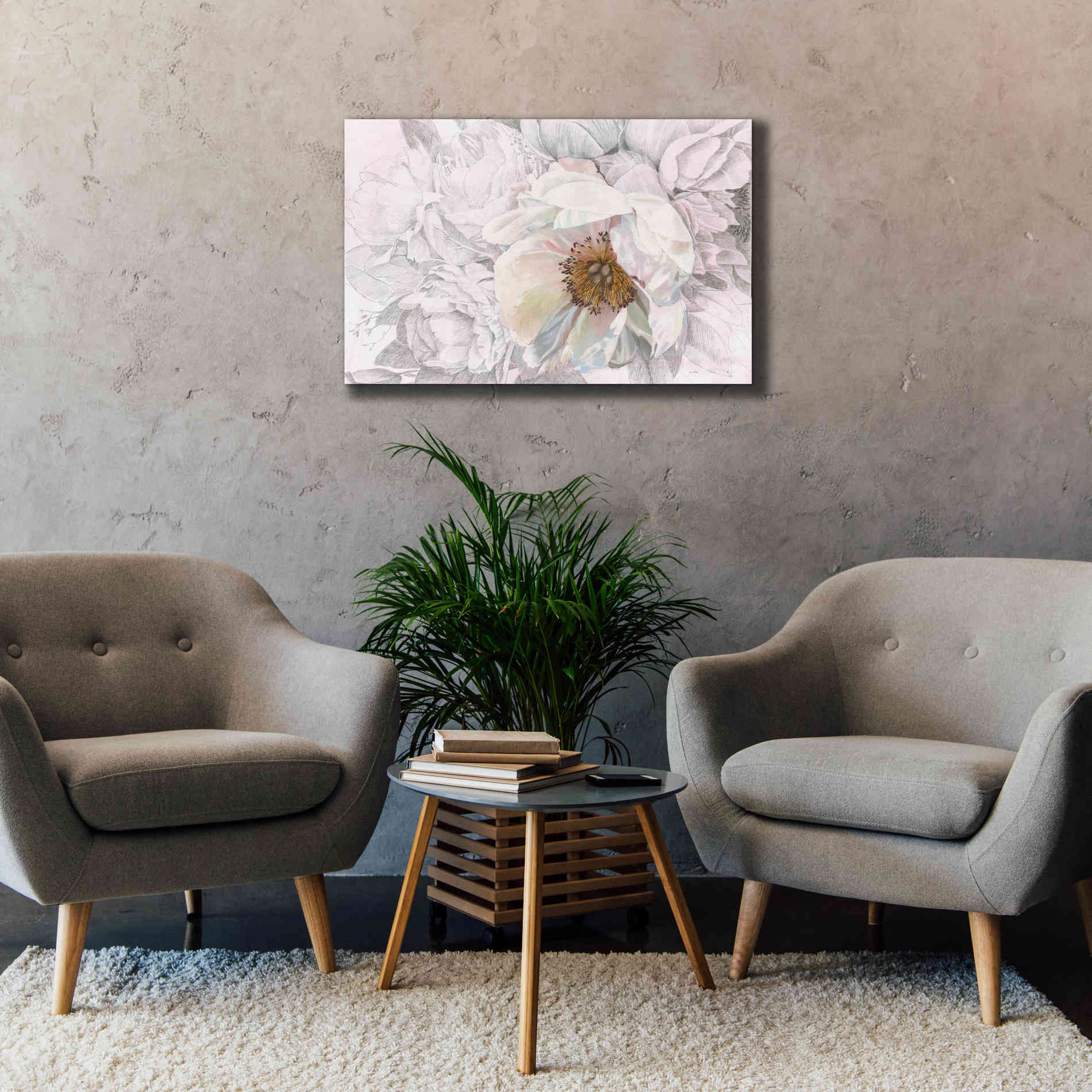 'Blooming Sketch' by James Wiens, Canvas Wall Art,40 x 26