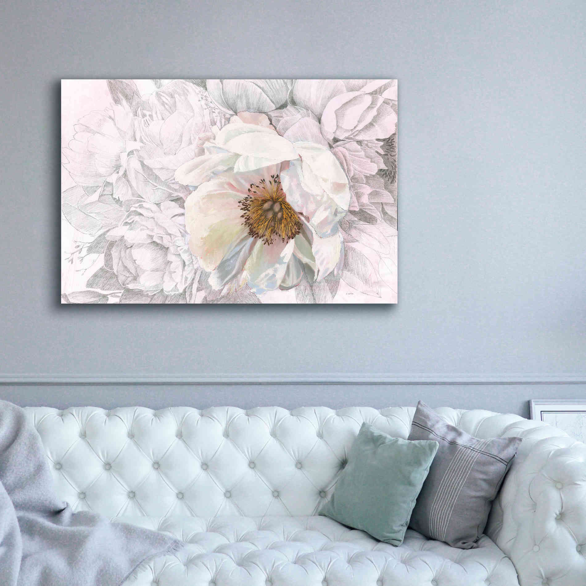 'Blooming Sketch' by James Wiens, Canvas Wall Art,60 x 40