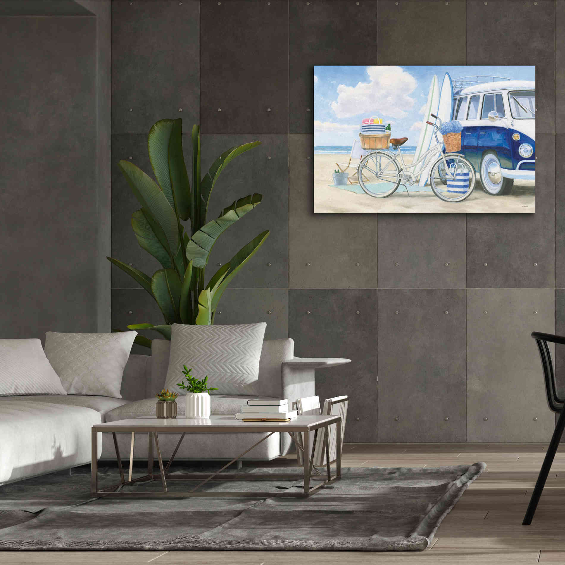 'Beach Time I' by James Wiens, Canvas Wall Art,60 x 40