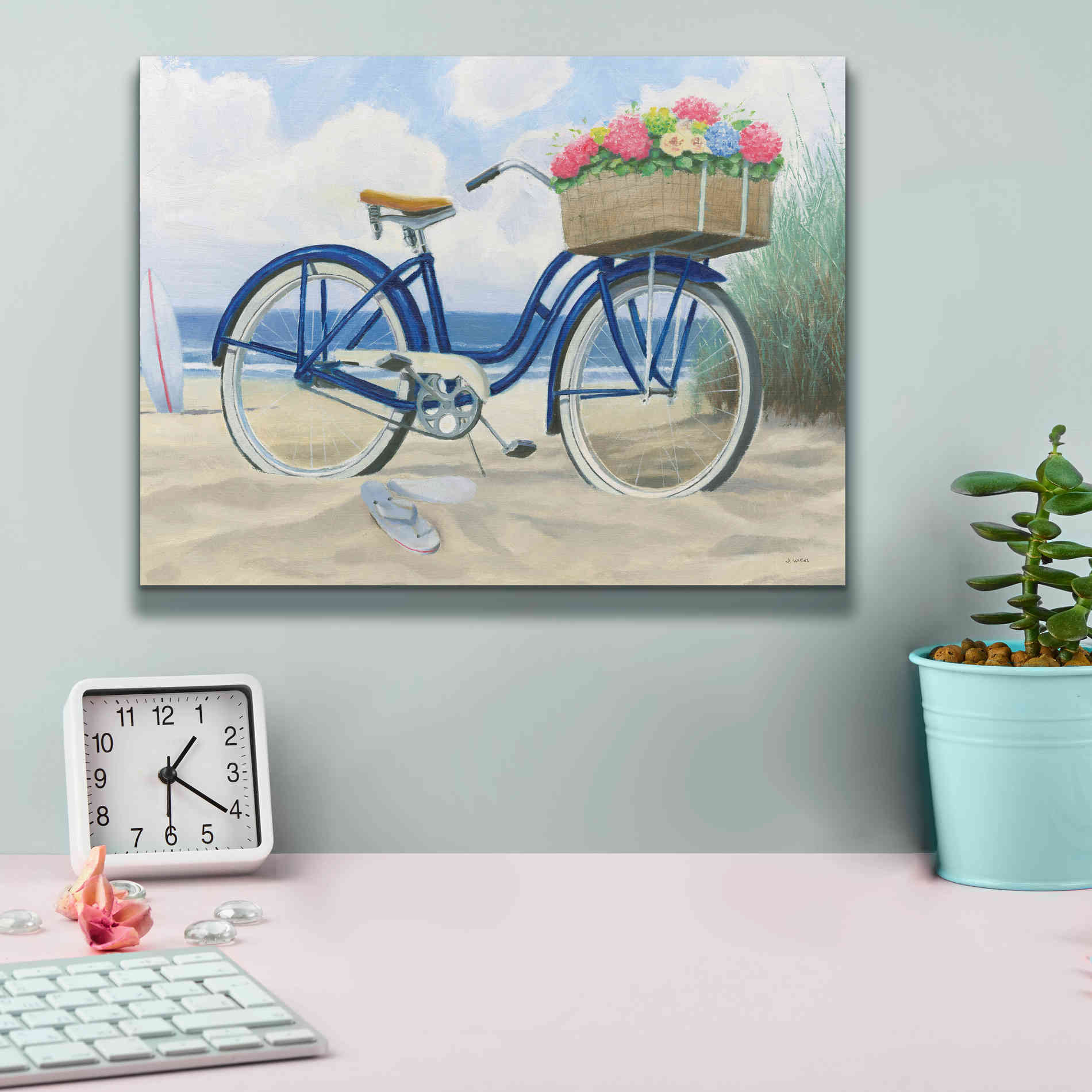 'Beach Time II' by James Wiens, Canvas Wall Art,16 x 12