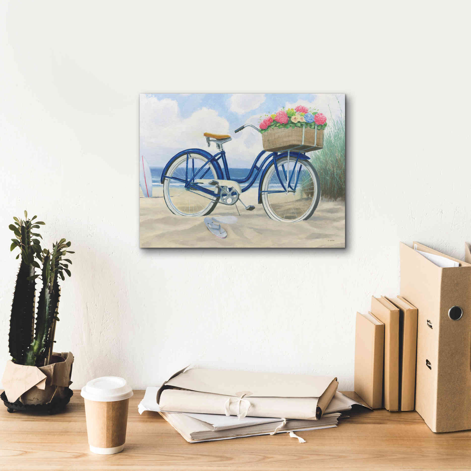 'Beach Time II' by James Wiens, Canvas Wall Art,16 x 12