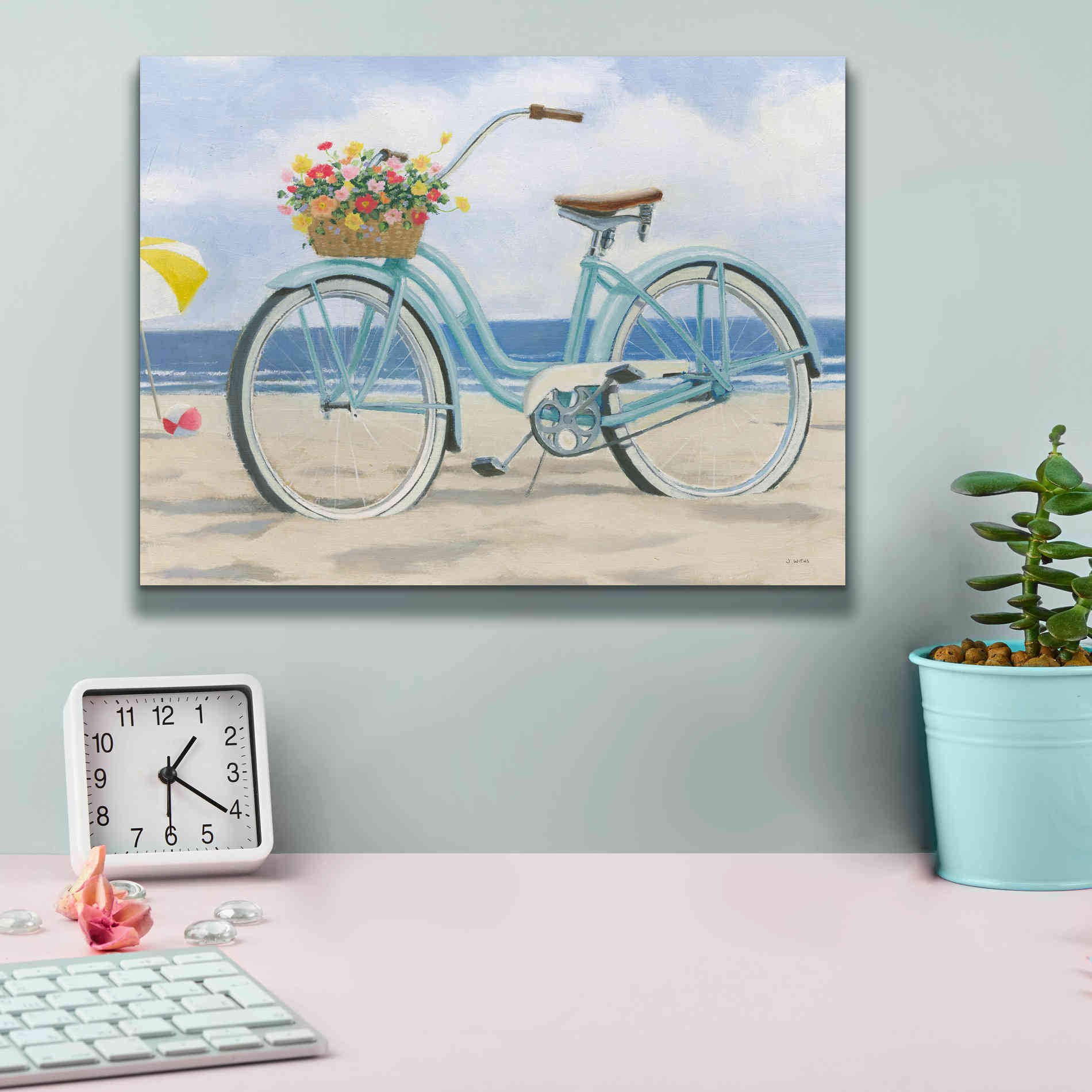 'Beach Time III' by James Wiens, Canvas Wall Art,16 x 12