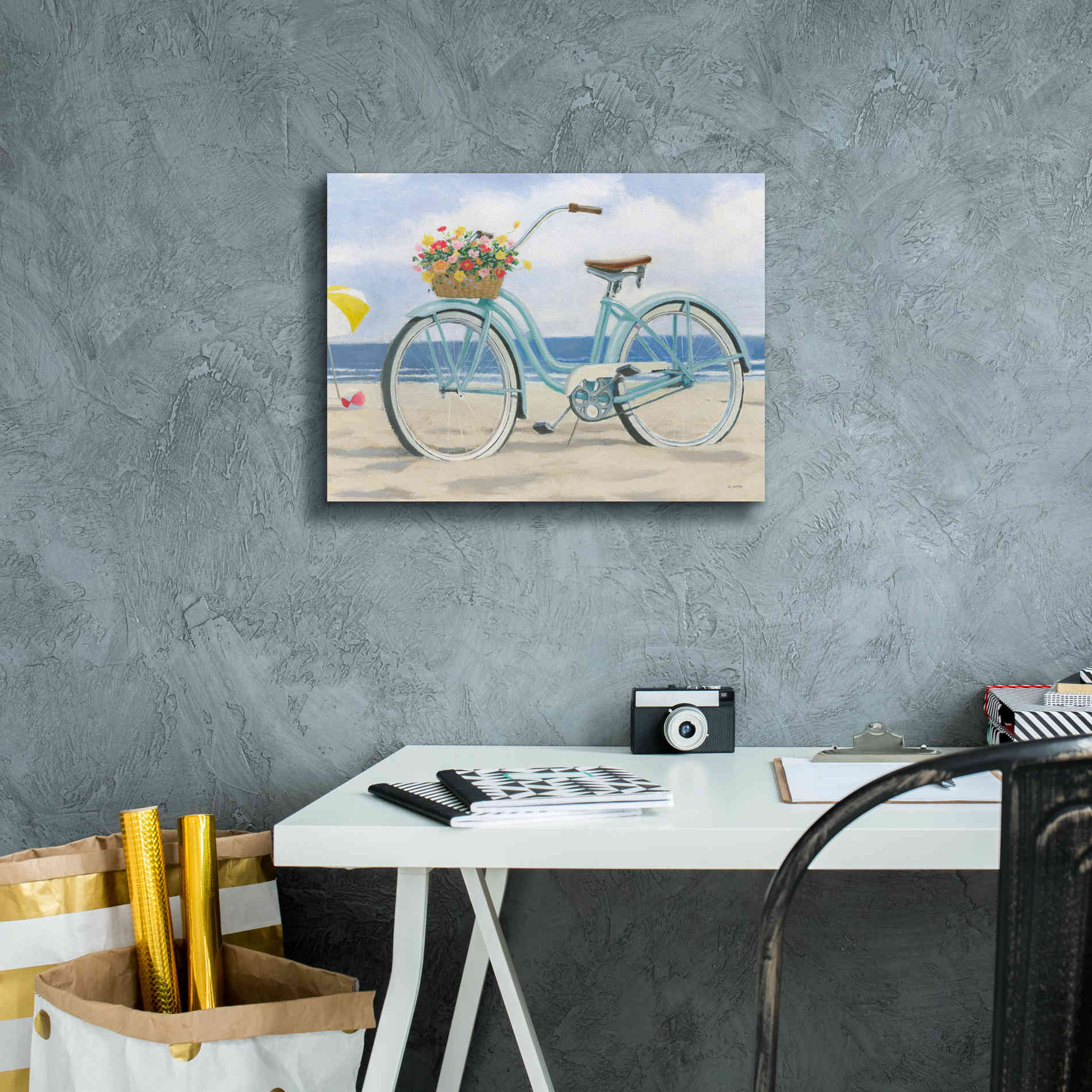 'Beach Time III' by James Wiens, Canvas Wall Art,16 x 12