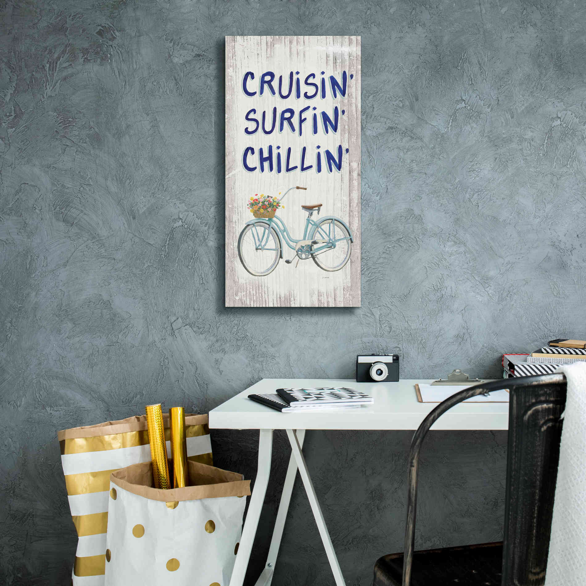 'Beach Time IV' by James Wiens, Canvas Wall Art,12 x 24