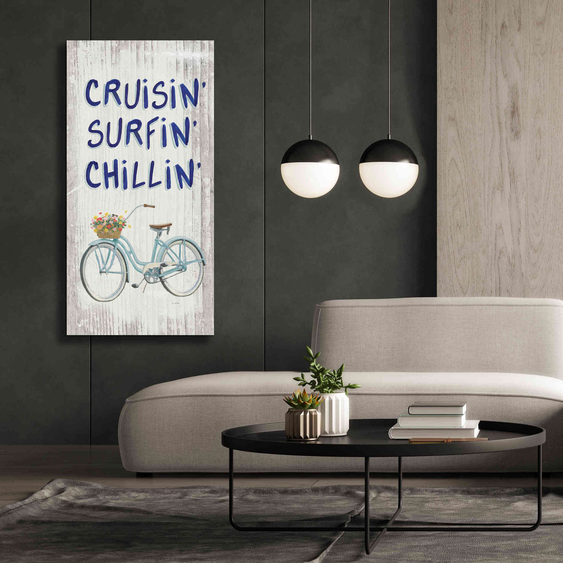 'Beach Time IV' by James Wiens, Canvas Wall Art,30 x 60