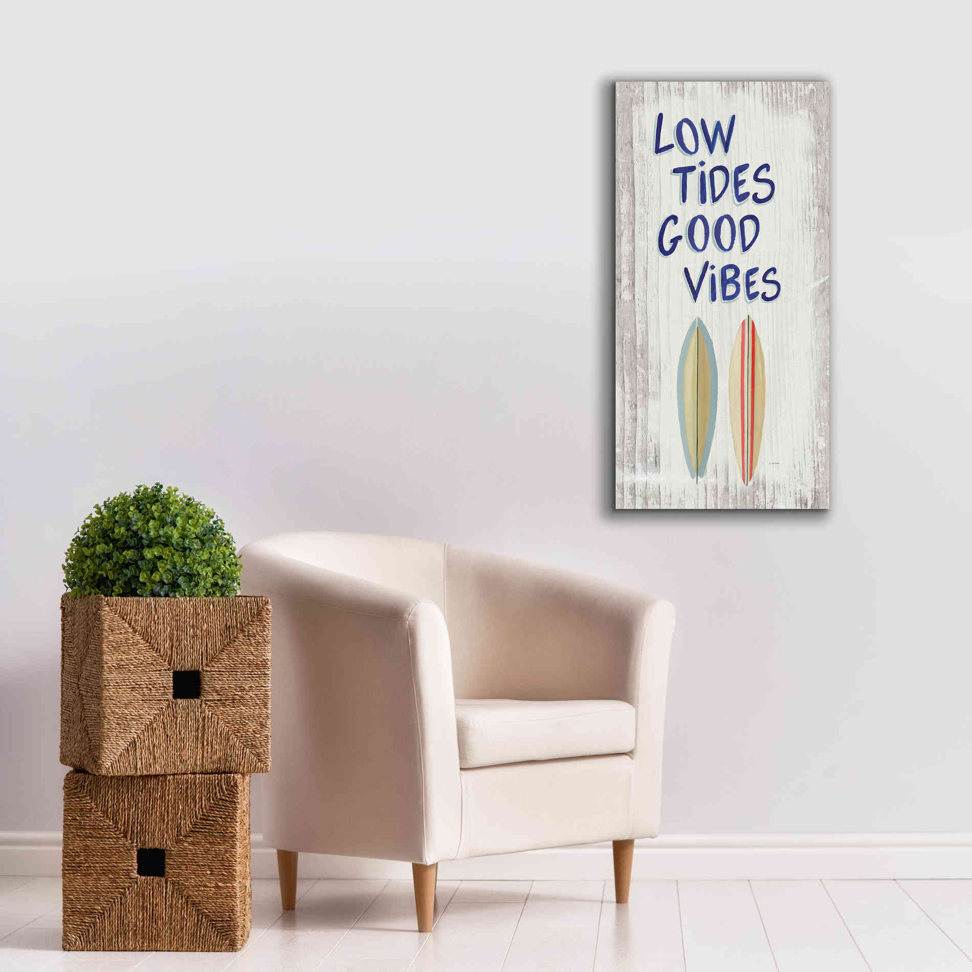 'Beach Time V' by James Wiens, Canvas Wall Art,20 x 40
