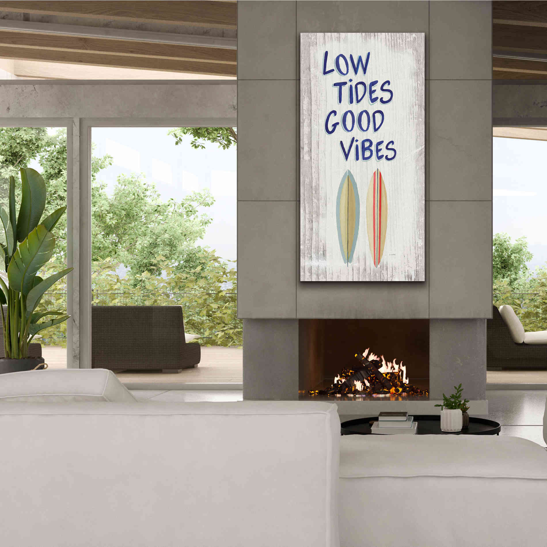 'Beach Time V' by James Wiens, Canvas Wall Art,30 x 60
