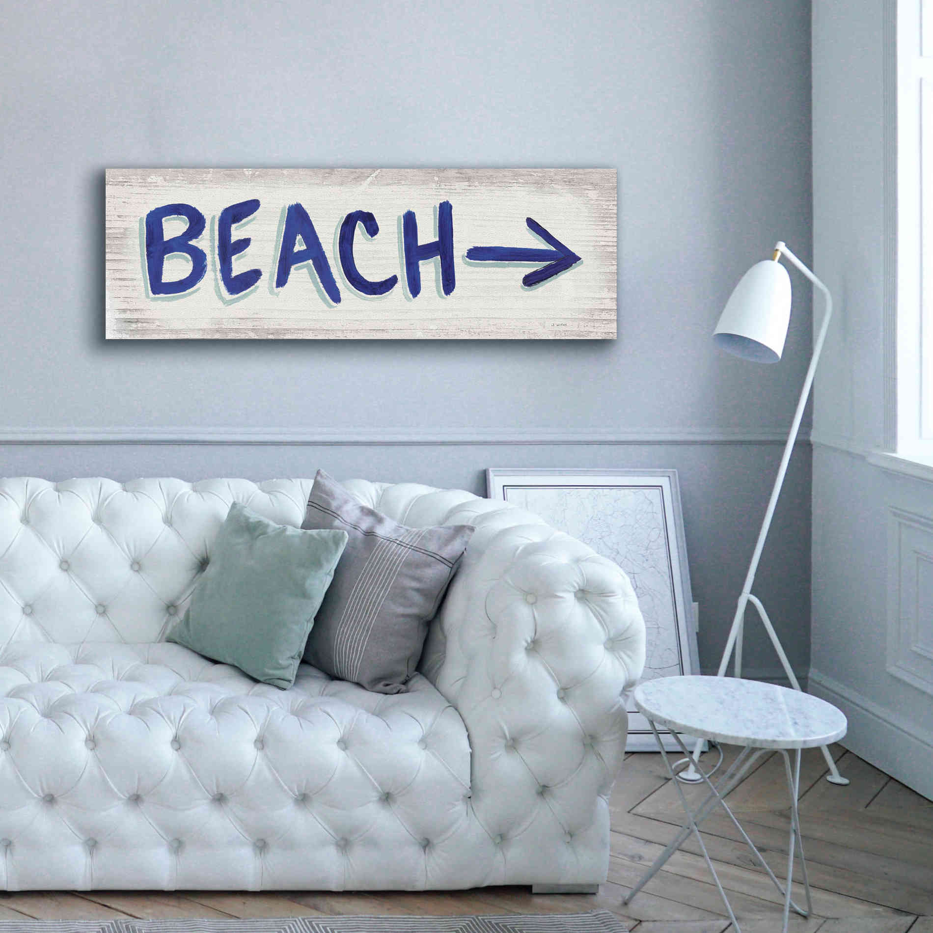 'Beach Time VII' by James Wiens, Canvas Wall Art,60 x 20