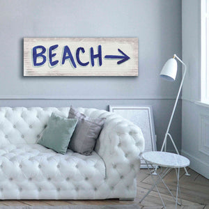 'Beach Time VII' by James Wiens, Canvas Wall Art,60 x 20