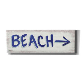 'Beach Time VII' by James Wiens, Canvas Wall Art,36x12x1.55x0,60x20x1.74x0