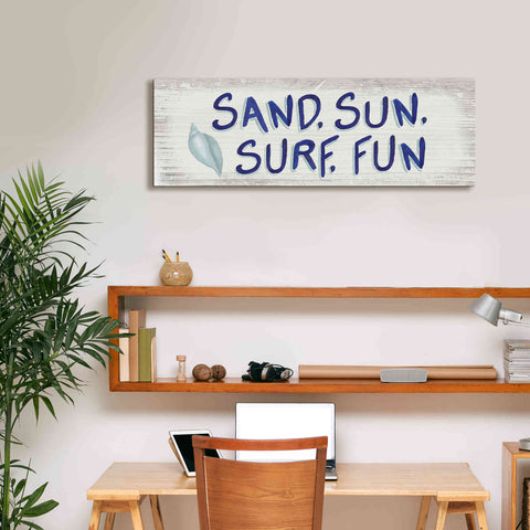 Image of 'Beach Time VIII' by James Wiens, Canvas Wall Art,36 x 12