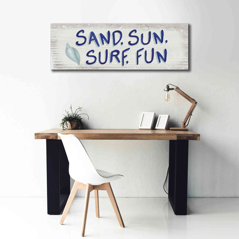 Image of 'Beach Time VIII' by James Wiens, Canvas Wall Art,60 x 20