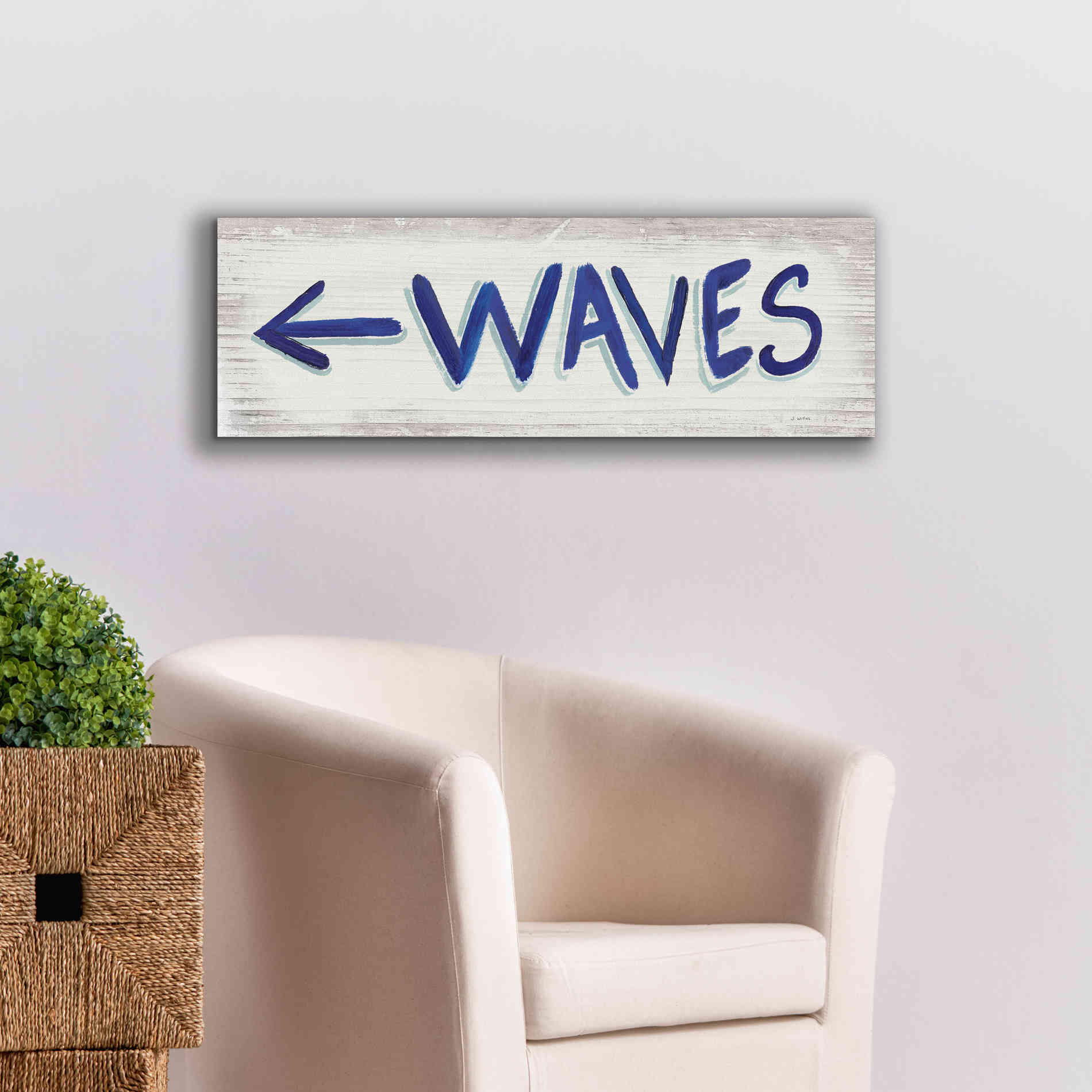 'Beach Time IX' by James Wiens, Canvas Wall Art,36 x 12