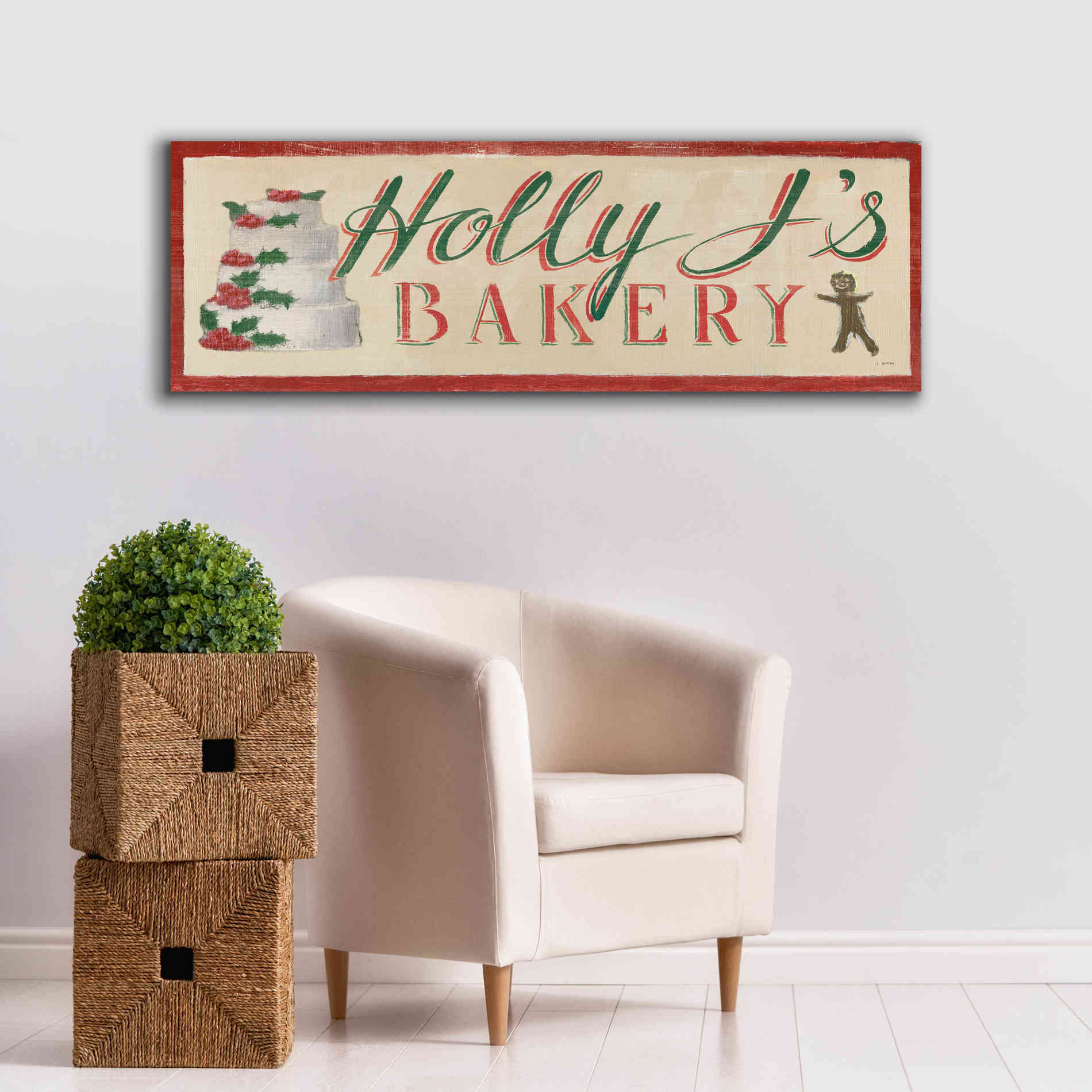 'Holiday Moments IX' by James Wiens, Canvas Wall Art,60 x 20