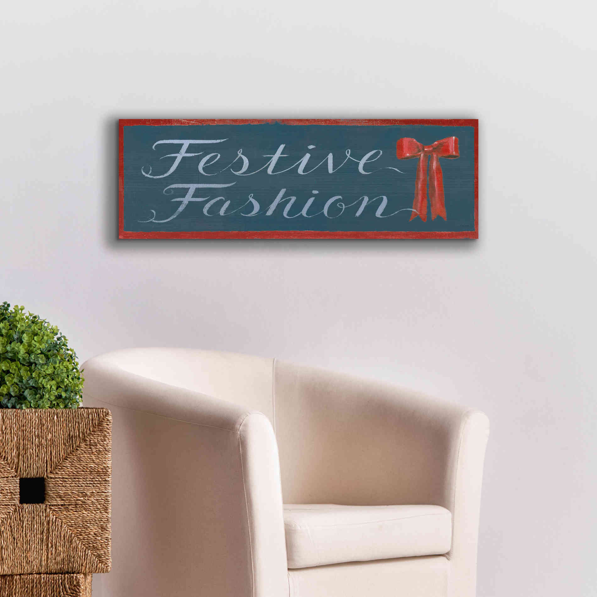 'Holiday Moments X' by James Wiens, Canvas Wall Art,36 x 12