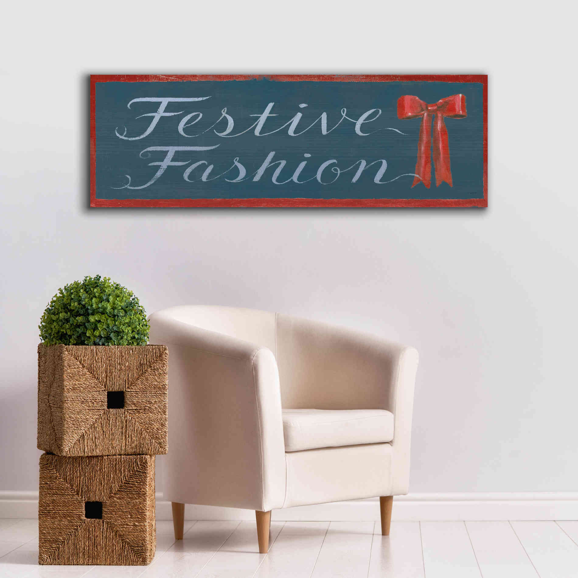 'Holiday Moments X' by James Wiens, Canvas Wall Art,60 x 20