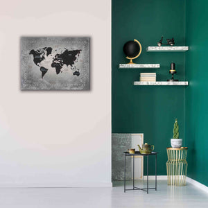 'Riveting World Map' by James Wiens, Canvas Wall Art,34 x 26