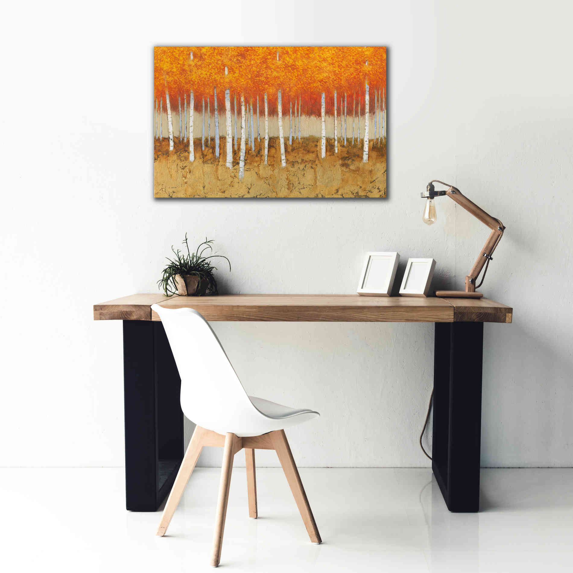 'Autumn Birches' by James Wiens, Canvas Wall Art,40 x 26